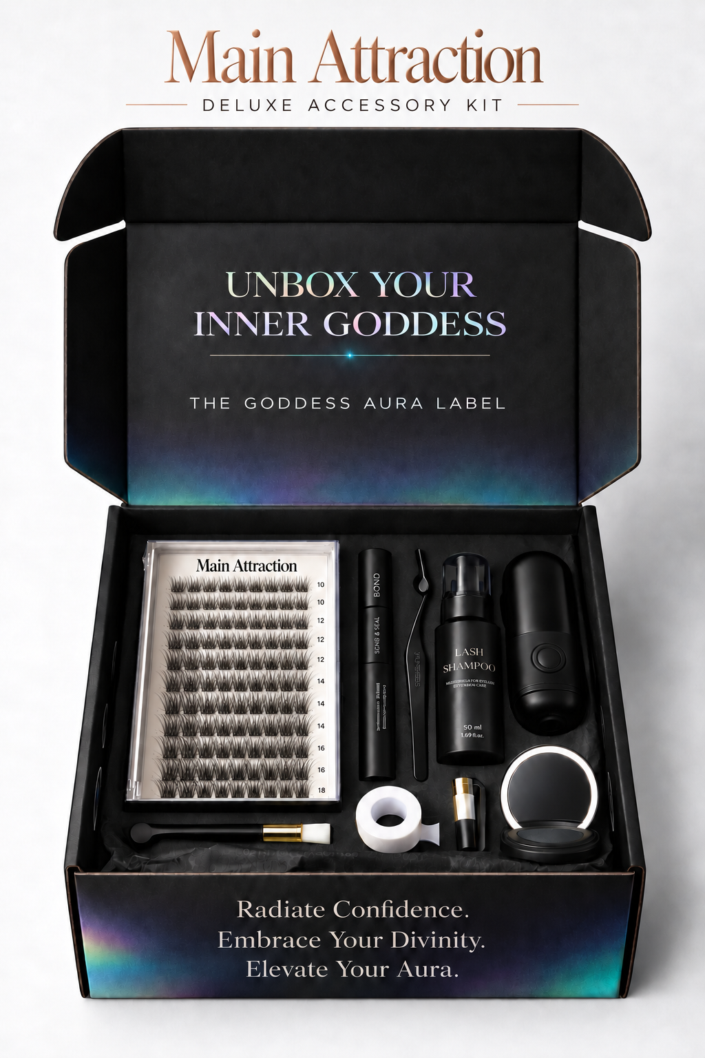 Main Attraction deluxe accessory kit presentation preview